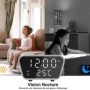 Multifunktionaler Wecker mit HD-Kamera & WLAN für Heimüberwachung