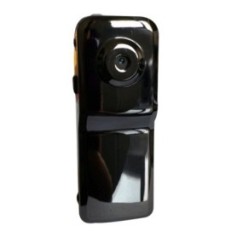 Silberne Mini-Spionagekamera mit Sprachsteuerung und USB-Anschluss