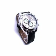 Spionage Uhr mit HD-Kamera, IR-Nachtsicht & wasserdichtem Gehäuse