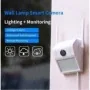 WLAN-Wandleuchte mit Kamera, Nachtsicht & intelligenter Erkennung