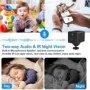 Kompakte WLAN-IP-Kamera mit Full-HD, Nachtsicht & Audio-System